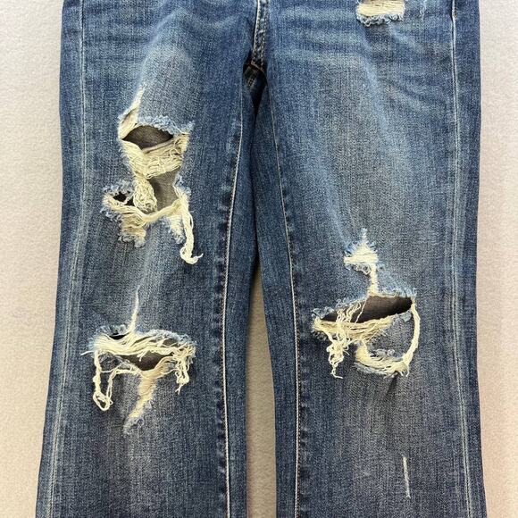 NWT Judy Blue Women's Straight Leg Jeans Size 3/26 Mid Rise Distressed JB88517 - Picture 3 of 16